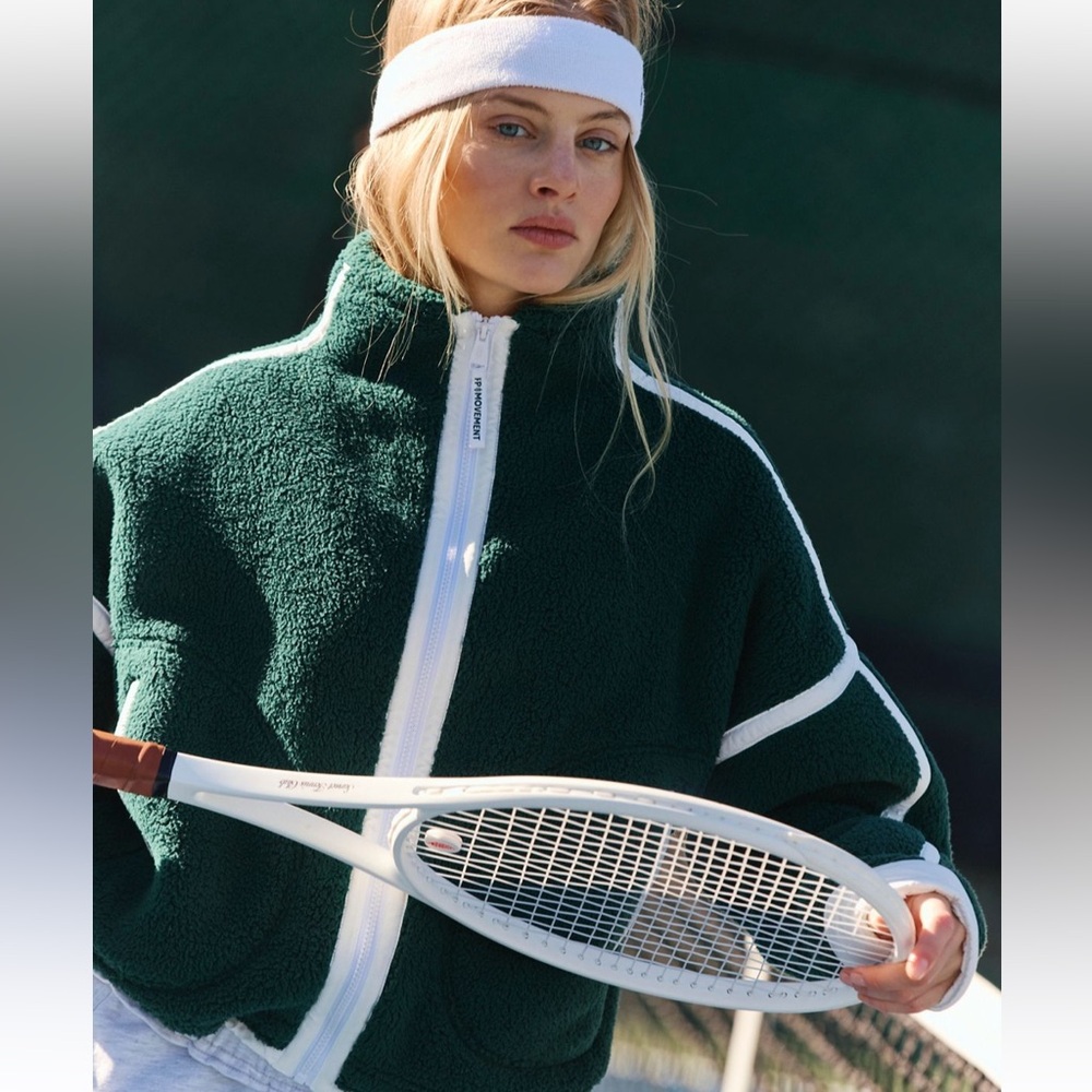 FP Movement by Free People Mountain High fleece jacket Evergreen small